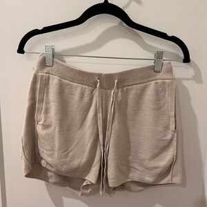 Barefoot Dreams Soft Beige Athletic Shorts